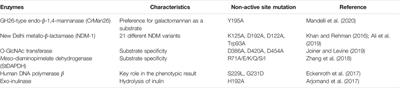 Application Fields, Positions, and Bioinformatic Mining of Non-active Sites: A Mini-Review